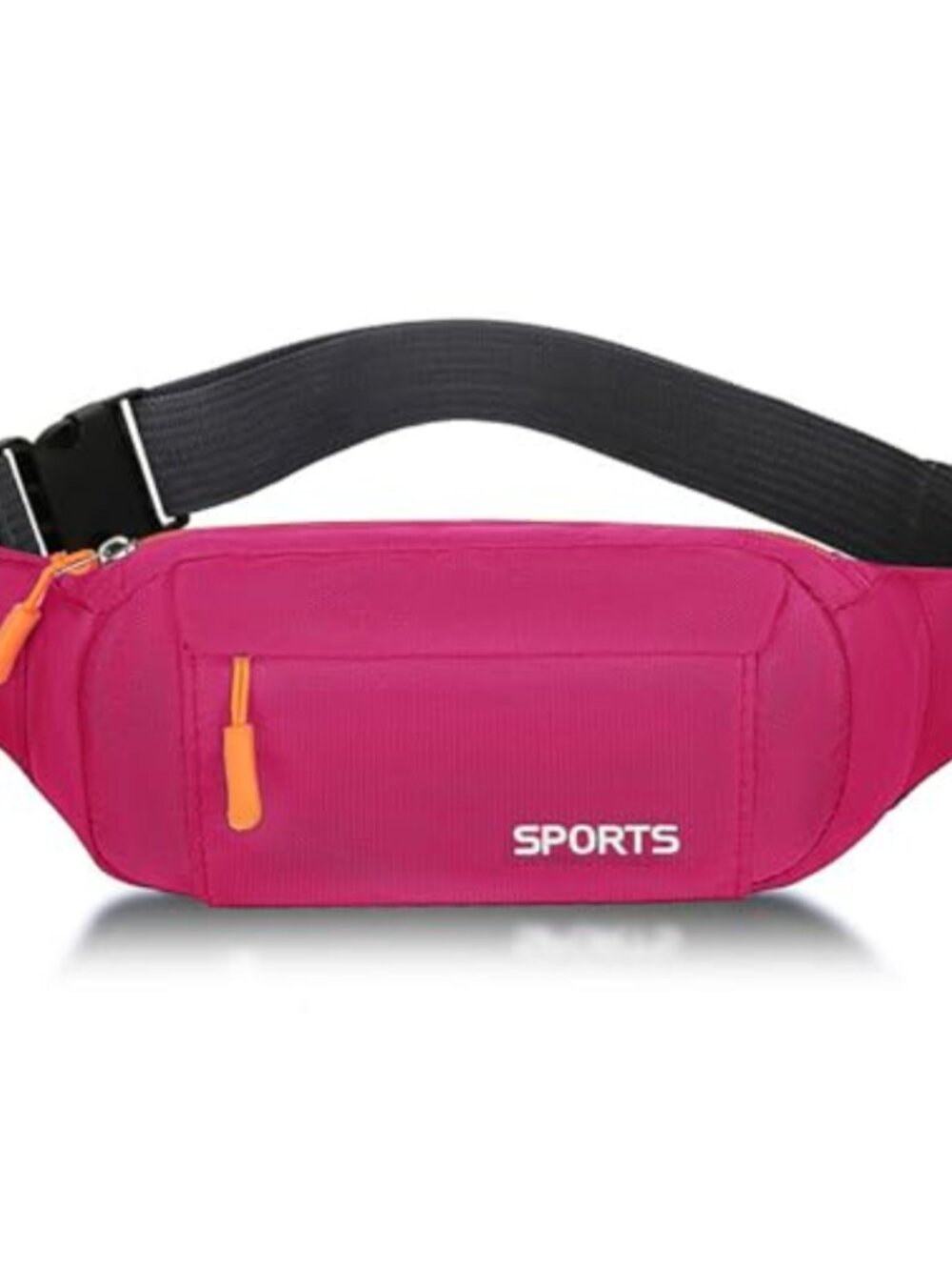 Nylon Waist Pack Fanny Pack Crossbody Bum Bag with 3 Pockets, Adjustable Belt